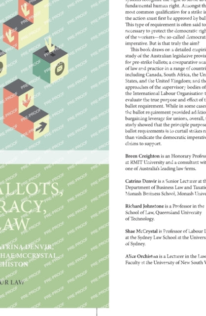 Book cover of: Strike Ballots, Democracy, and Law. By: Breen Creighton