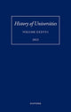 Book cover of: History of Universities: Volume XXXVI / 1. By: Robin Darwall-Smith
