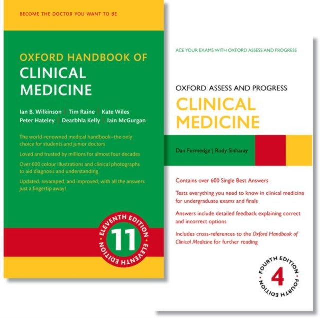 Book cover of: Oxford Handbook of Clinical Medicine and Oxford Assess and Progress: Clinical Medicine pack