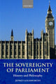 Book cover of: Sovereignty of Parliament. By: Jeffrey Goldsworthy