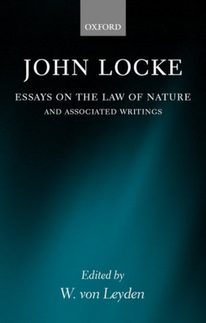 Book cover of: John Locke: Essays on the Law of Nature. By: John Locke