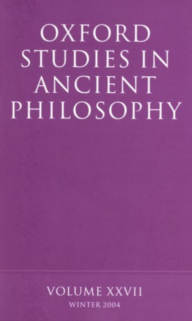 Book cover of: Oxford Studies in Ancient Philosophy XXVII. By: David Sedley
