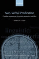 Book cover of: Nonverbal Predication. By: Isabelle Roy