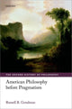 Book cover of: American Philosophy before Pragmatism. By: Russell B. Goodman