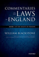 Oxford Edition of Blackstone's: Commentaries on the Laws of England