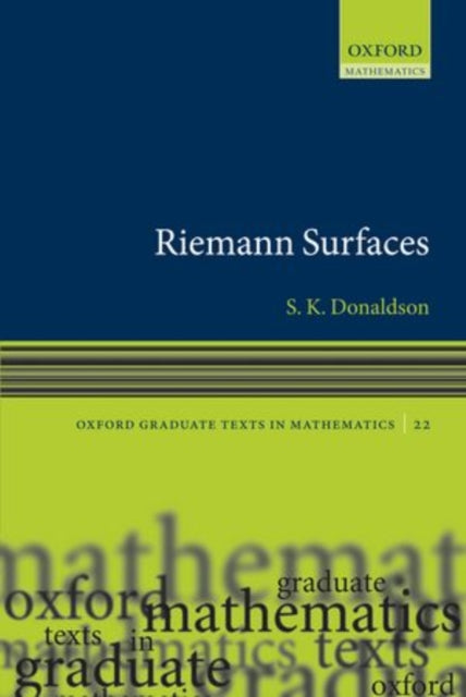 Book cover of: Riemann Surfaces. By: S. K. Donaldson
