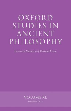 Oxford Studies in Ancient Philosophy, Volume 40