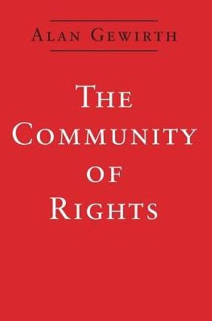Book cover of: Community of Rights