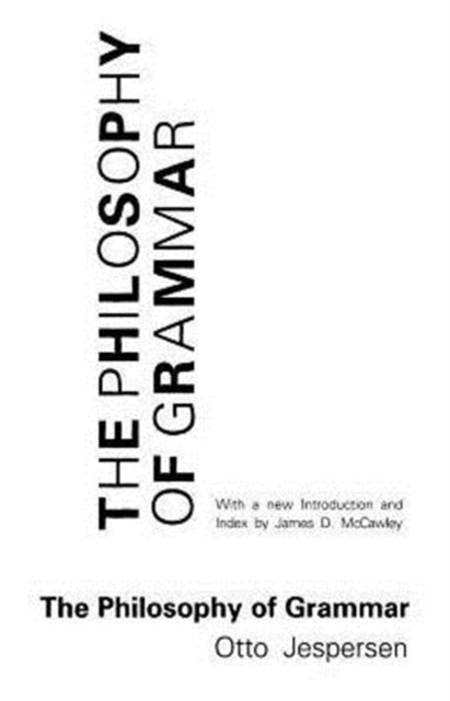 Book cover of: Philosophy of Grammar