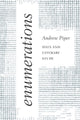 Book cover of: Enumerations. By: Andrew Piper