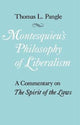 Book cover of: Montesquieu's Philosophy of Liberalism. By: Thomas L. Pangle