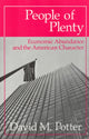 Book cover of: People of Plenty. By: David M. Potter