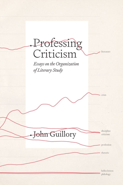 Book cover of: Professing Criticism. By: John Guillory