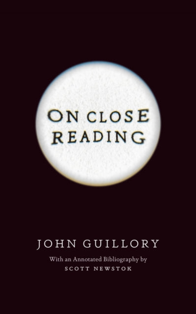 Book cover of: On Close Reading