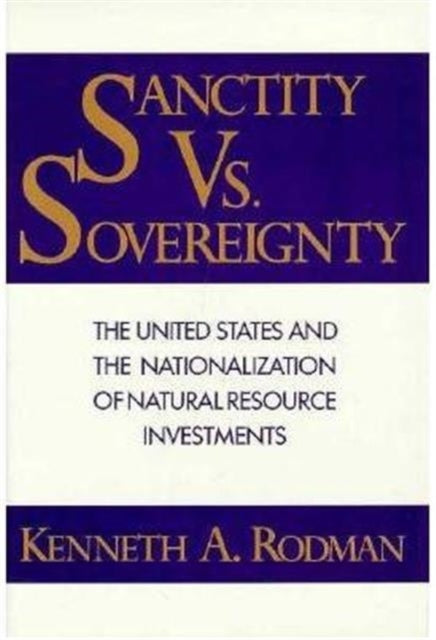 Book cover of: Sanctity Versus Sovereignty