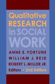 Book cover of: Qualitative Research in Social Work. By: Anne E. Fortune