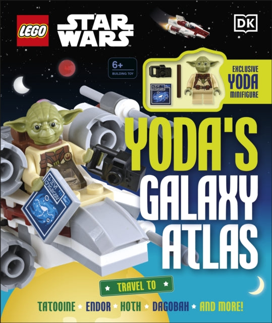 Book cover of: LEGO Star Wars Yoda's Galaxy Atlas. By: Simon Hugo