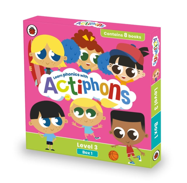 Book cover of: Actiphons Level 3 Box 1: Books 1-8. By: Ladybird