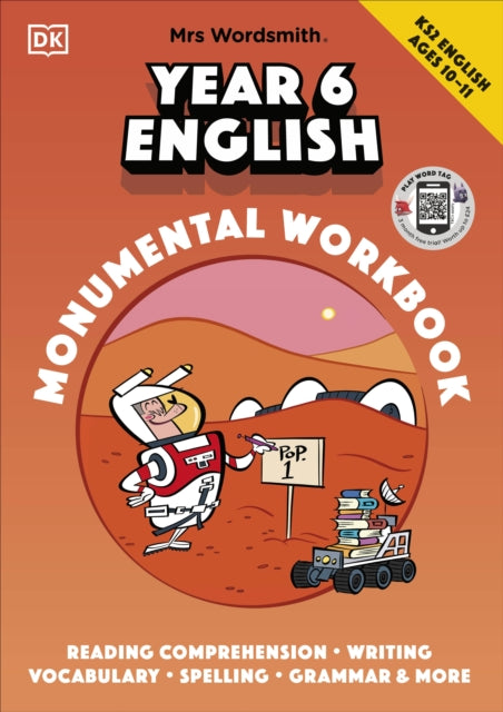 Book cover of: Mrs Wordsmith Year 6 English Monumental Workbook, Ages 10–11 (Key Stage 2). By: Wordsmith