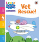 Book cover of: Learn with Peppa Phonics Level 4 Book 15 – Vet Rescue! (Phonics Reader). By: Peppa Pig