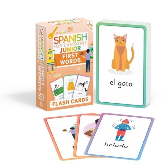 Book cover of: Spanish for Everyone Junior First Words Flash Cards