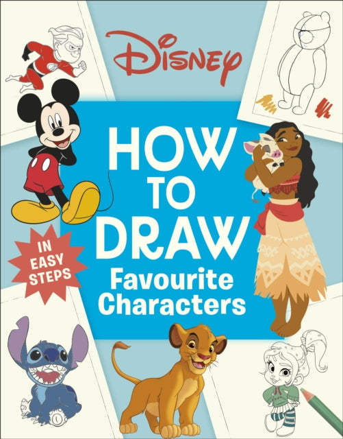 Disney How to Draw Favourite Characters 9780241741511 DK Publishing