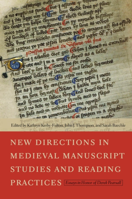 Book cover of: New Directions in Medieval Manuscript Studies and Reading Practices. By: Kathryn Kerby-Fulton