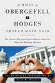 Book cover of: What Obergefell v. Hodges Should Have Said. By: Jack M. Balkin