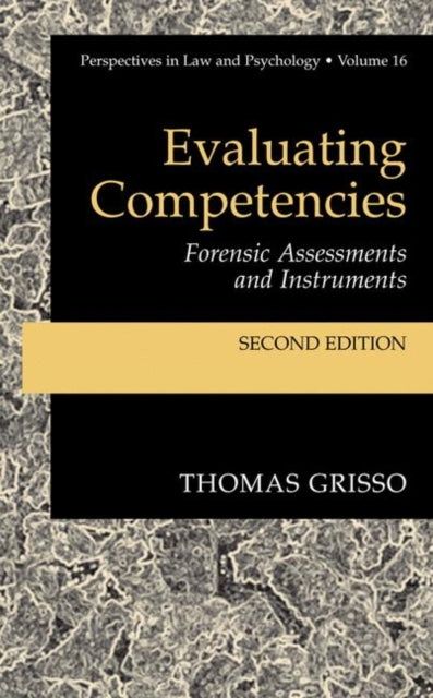 Book cover of: Evaluating Competencies. By: Thomas Grisso