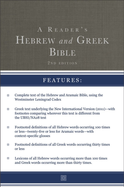 Book cover of: Reader's Hebrew and Greek Bible. By: A. Philip Brown II