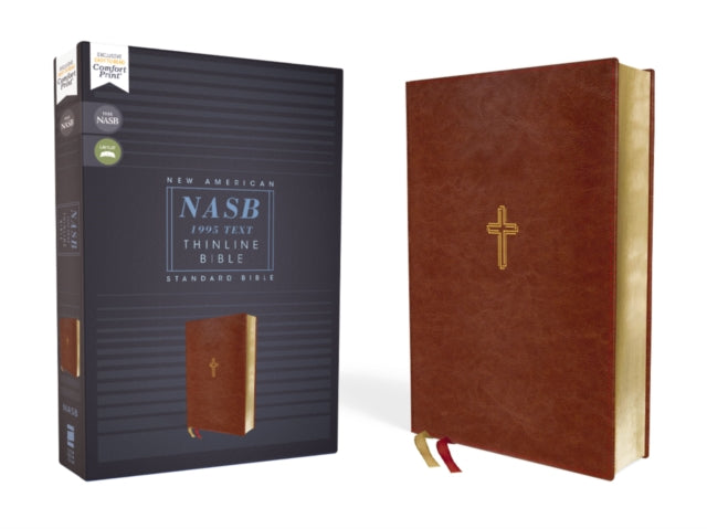 Book cover of: NASB, Thinline Bible, Leathersoft, Brown, Red Letter, 1995 Text, Comfort Print. By: Zondervan Publishing Company