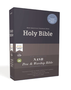 NASB, Church Bible (Pew Bible), Hardcover, Blue, 1995 Text, Comfort Print