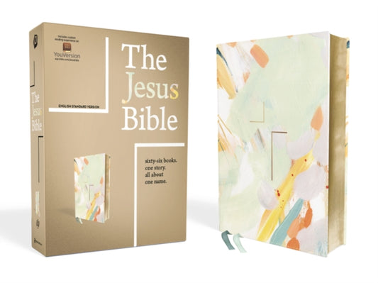 Book cover of: Jesus Bible Artist Edition, ESV, Leathersoft, Multi-color/Teal. By: Passion