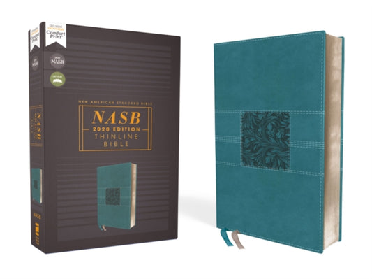 Book cover of: NASB, Thinline Bible, Leathersoft, Teal, Red Letter, 2020 Text, Comfort Print