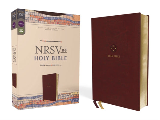 Book cover of: NRSVue, Holy Bible, Leathersoft, Burgundy, Comfort Print. By: Zondervan Publishing Company