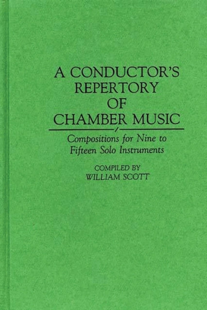 Book cover of: Conductor's Repertory of Chamber Music