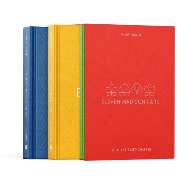 Book cover of: Eleven Madison Park: The Plant-Based Chapter. By: Daniel Humm