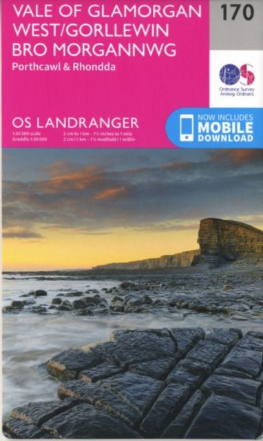 Book cover of: Vale of Glamorgan, Rhondda & Porthcawl. By: Ordnance Survey