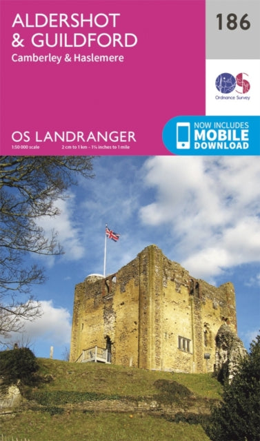 Book cover of: Aldershot & Guildford, Camberley & Haslemere. By: Ordnance Survey