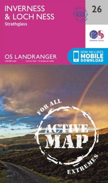 Book cover of: Inverness & Loch Ness, Strathglass. By: Ordnance Survey