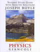 Book cover of: Student Study Guide and Selected Solutions Manual for Physics. By: Douglas C. Giancoli
