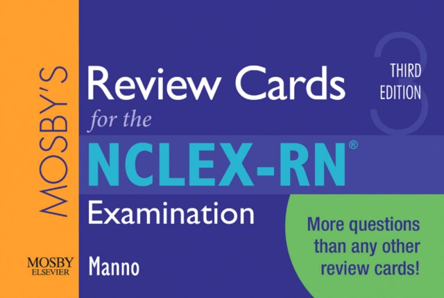 Book cover of: Mosby's Review Cards for the NCLEX-RN® Examination. By: Martin S. Manno