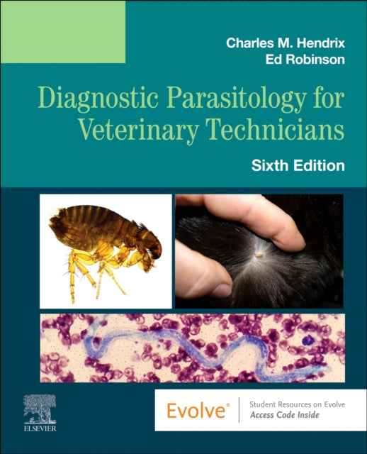 Book cover of: Diagnostic Parasitology for Veterinary Technicians. By: Charles M. Hendrix