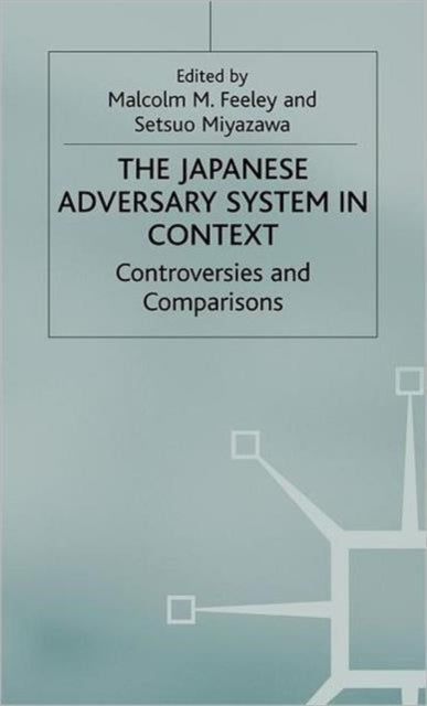 Book cover of: Japanese Adversary System in Context