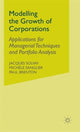 Book cover of: Modelling the Growth of Corporations. By: Jacques Solvay