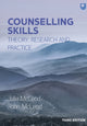 Book cover of: Counselling Skills: Theory, Research and Practice 3e. By: John McLeod