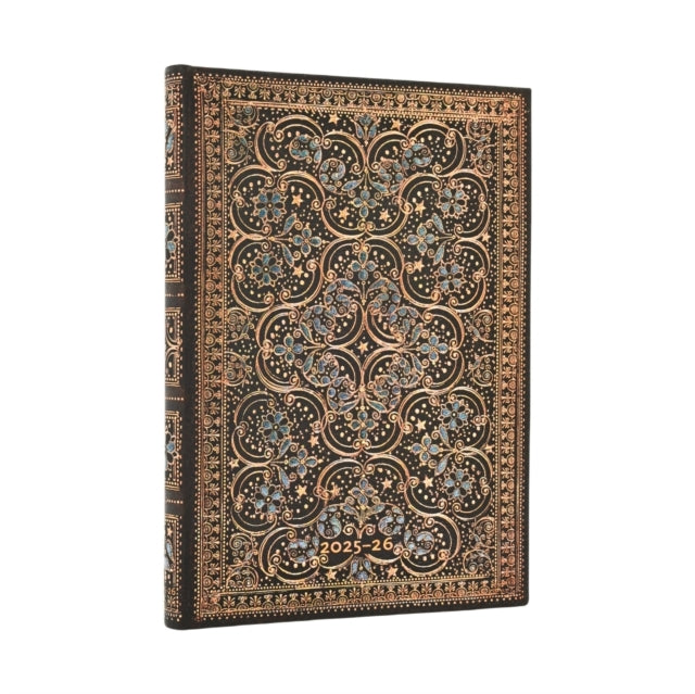 Book cover of: 2026 Restoration (The Queen’s Binding) Midi 18-month Horizontal Hardcover Flexi Dayplanner 2025-2026 (Elastic Band Closure). By: Paperblanks