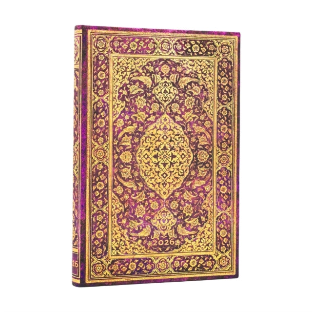 Book cover of: 2026 The Orchard (Persian Poetry) Mini 12-month Verso Hardcover Flexi Dayplanner 2026 (Elastic Band Closure). By: Paperblanks