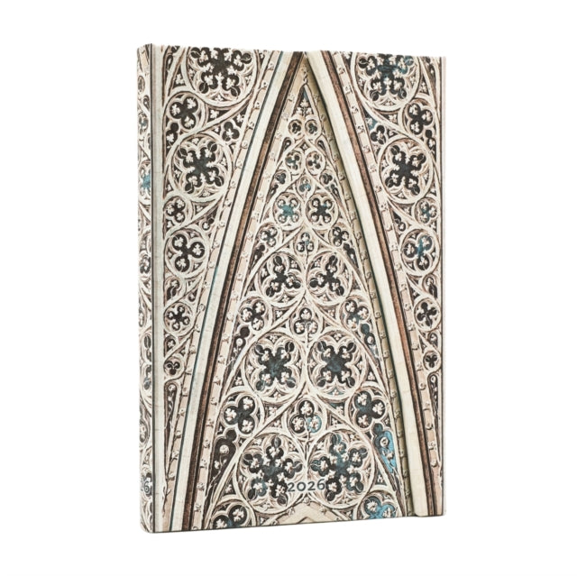 Book cover of: 2026 Vault of the Milan Cathedral (Duomo di Milano) Mini 12-month Verso Hardcover Flexi Dayplanner 2026 (Wrap Closure)