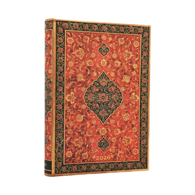 Book cover of: 2026 Layla (Persian Poetry) Midi 12-month Day-at-a-Time Hardcover Flexi Dayplanner 2026 (Elastic Band Closure). By: Paperblanks